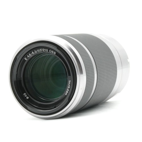 Objectif asphérique Sony SEL 55-210 mm f/4,5-6,3 IS OSS E-Mount - Argent #489 - Photo 2 sur 8