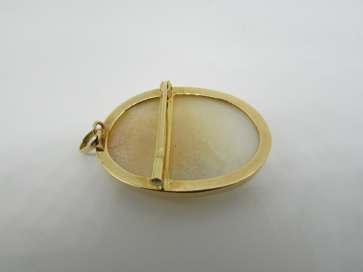 Broche Ancienne Camée - Pendentif Vintage Cameo - Bijou Collectionnable