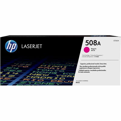 HP 508A CF363A Magenta Genuine Toner Print Cartridge for Hp LaserJet M552 M553