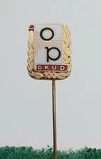 GKUD FOLKLORE SOCIETY musical ensemble, folklorique Croatia pin KASUN 1960s !