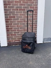 Insulated Rolling Wine Cooler Tote w/ Telescoping Handle, 12-Bottle Capacity