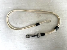 U.S. GOVERNMENT ISSUED WHITE MP MILITARY POLICE PISTOL LANYARD