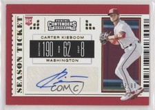 2019 Chronicles Contenders Season Tickets Gold 63/99 Carter Kieboom Auto 19nf