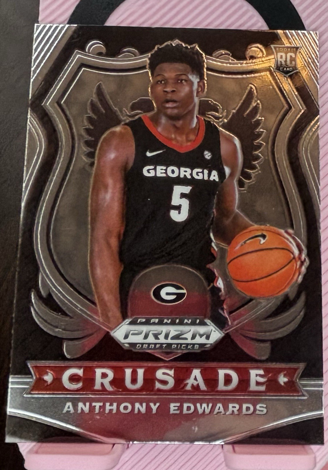 2020-21 Panini Prizm Draft Picks - Crusade Anthony Edwards #81 Silver Prizm (RC)