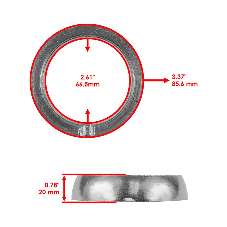 Junta colector silenciador de escape para Arctic Cat Bearcat Z1 2009-2014 2612-059 Foto 2 de 4
