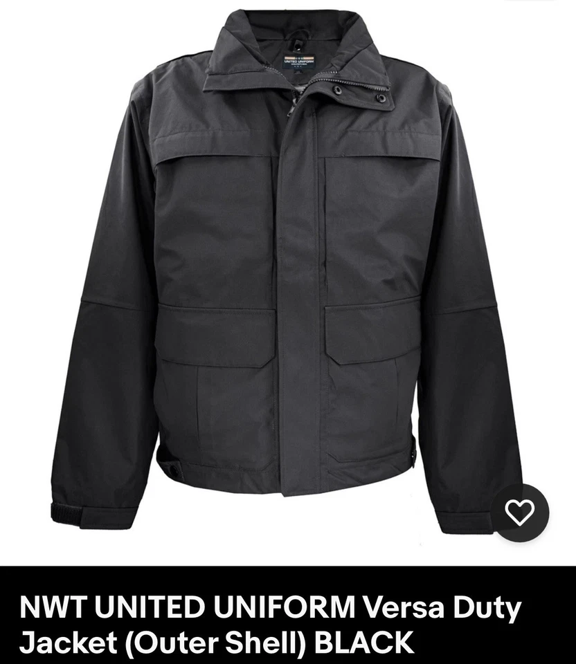 NEW!! UNITED UNIFORM Versa Duty Jacket (Outer Shell)BLACK.medium - Image 2 of 4