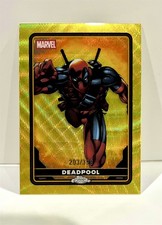 2025 Topps Chrome Deadpool - Yellow Wave Refractor Deadpool #1 - #’d 119/399