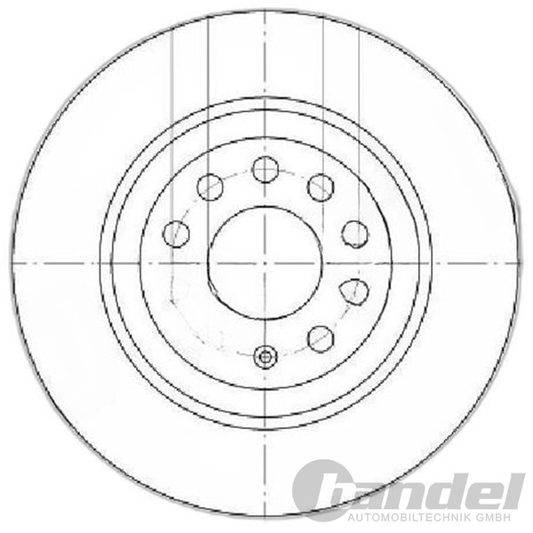 2X Japko Bremsscheiben 302Mm Voll Hinten Passend FüR Audi A6 | 610915C-image