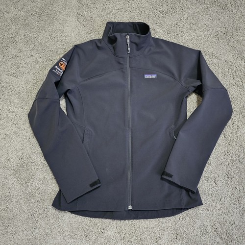 Patagonia Leeway Soft Shell Insulated Jacket Black Womens Small *Company Logo*