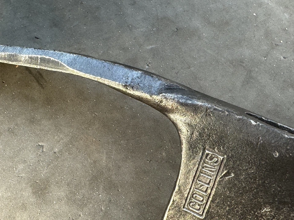 Винтажная витая топорная головка Collins Pulaski 3 фунта 13 унций - Изображение 2 из 4