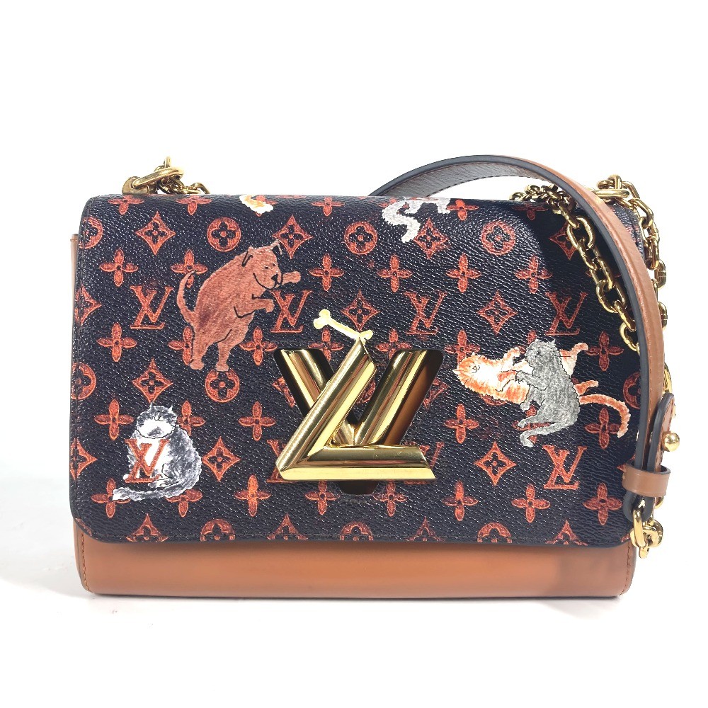 LOUIS VUITTON M44408 Monogram Catgram Cat Sac Twist MM Shoulder Bag