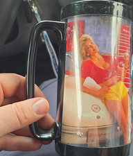 Snap-on Thermo-Serv Insulated Advertising Mug July/Aug '87 Black Handle