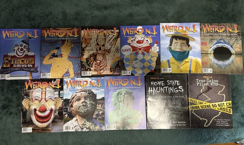 Weird NJ Magazine Lot Issues #51-59, Home State Hauntings, and True Crime Files