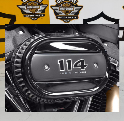 OEM H-D 17-25 M8 Touring Softail 114ci Black Ventilator Air Cleaner Breather