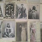 LOT 35 VINTAGE PAINTED LADIES GIRLS RPPC POSTCARDS Hand Tinted French German Etc — photo 6