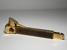 Coupe cigare Donatus Solingen en métal doré, guillotine tabac vintage