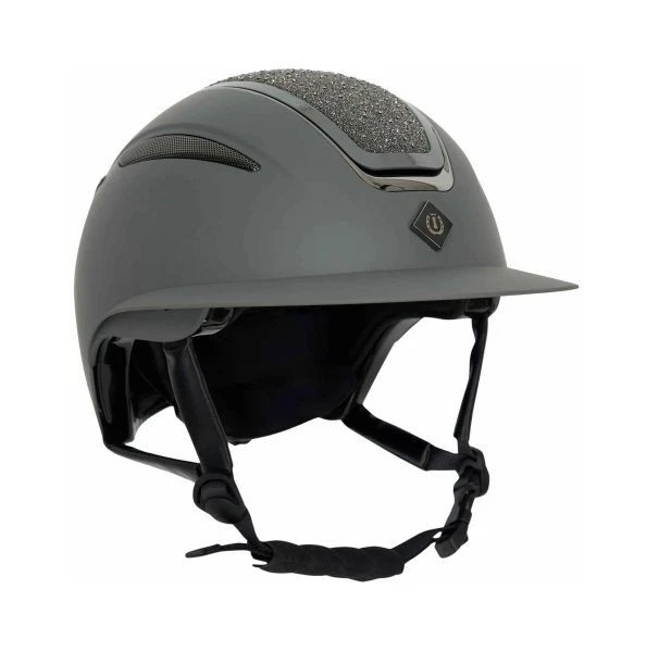 IMPERIAL RIDING Reithelm IRHOlania DELUXE Visor - grau  Gr. M