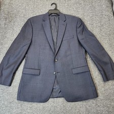 Ralph Lauren Blazer Mens 42R Sport Coat 2 Button Suit Jacket Wool Navy Blue Work