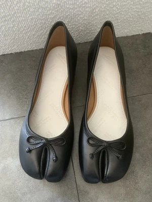 Chaussures Tabi Noir Talons 3 Cm Pointure 37,5 Cuir Maison Margiela - Photo 1/4