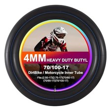Heavy Duty 4mm Thick Motorcycle Inner Tube Replacement, 70/100-17" Tire Tube ...