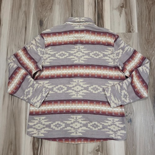 Pendleton Double Soft Brushed Cotton Flannel Shirt Mens L Aztec Southwestern - Picture 8 of 13