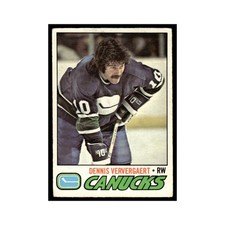 Dennis Ververgaert 1977 O-Pee-Chee #56 Vancouver Canucks Hockey Card EX