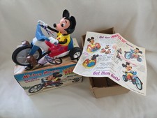 Walt Disney's Mickey Mouse LITTLE BIG WHEEL 1973 Battery Operated by Marx