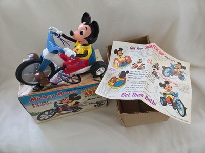 Walt Disney's Mickey Mouse LITTLE BIG WHEEL 1973 Battery Operated by Marx
