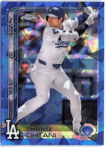 Shohei Ohtani Color Match 2025 Topps Chrome Sapphire LA Dodgers