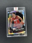Reed Sheppard 2024-25 Prizm Black Rookie Prizm Silver Auto RC #145 ENCASED SP