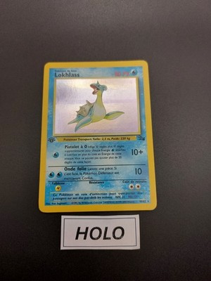 Pokemon Karte - Lokhlas 10/62 Edition 1 Holo - Fossil - Played - Wizard!