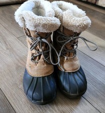 Kids' Youth Winter Boots - Cat Jack Tan 5: Waterproof, Lace-Up, Thermolite B16