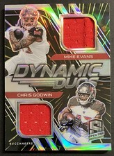 2020 Panini Spectra Dynamic Duos Relics Mike Evans Chris Godwin Hyper /60 SP