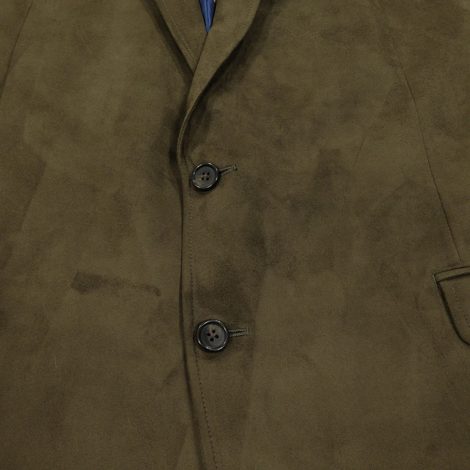 Lauren Ralph Lauren Blazer мужской 48R коричневый полиэстер замши Sport пальто куртка - Изображение 3 из 4