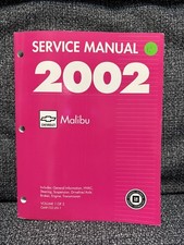 2002 Chevrolet Malibu Service Repair Manual Vol. 1 Like New Clean 2002 Chevrolet Malibu Service Repair Manual Vol. 1 Like New Clean