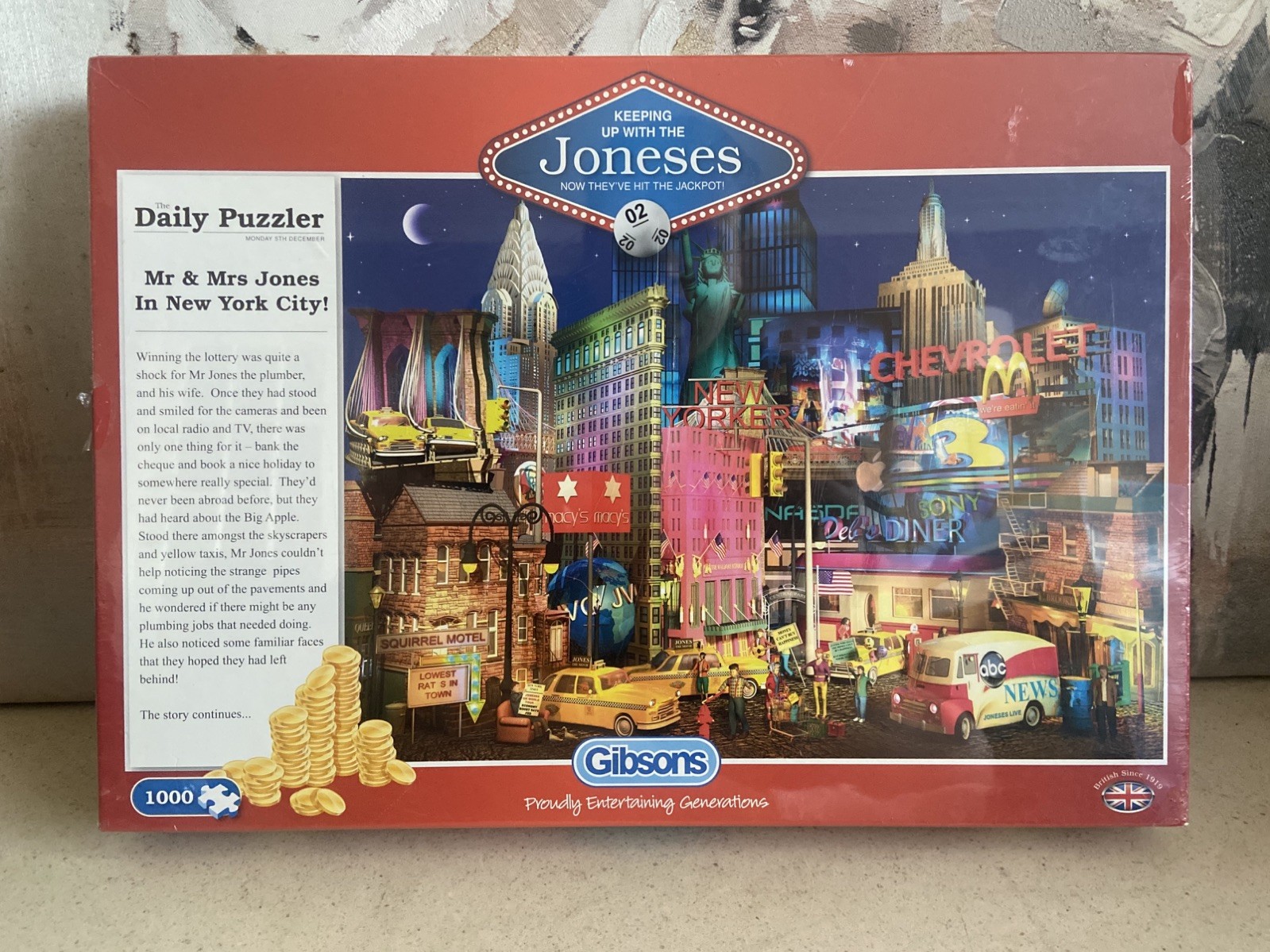 Gibsons Keeping Up With The Joneses In New York City 1000 Teile Puzzle Gibsons Keeping Up With The Joneses In New York City 1000 Teile Puzzle