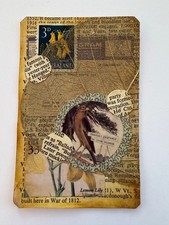 ACEO Art Card Abstract Mixed Media Textured Collage Original OOAK