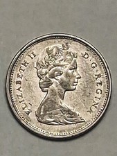 1969 Canada Elizabeth II 25 cents Silver Very Good Cond