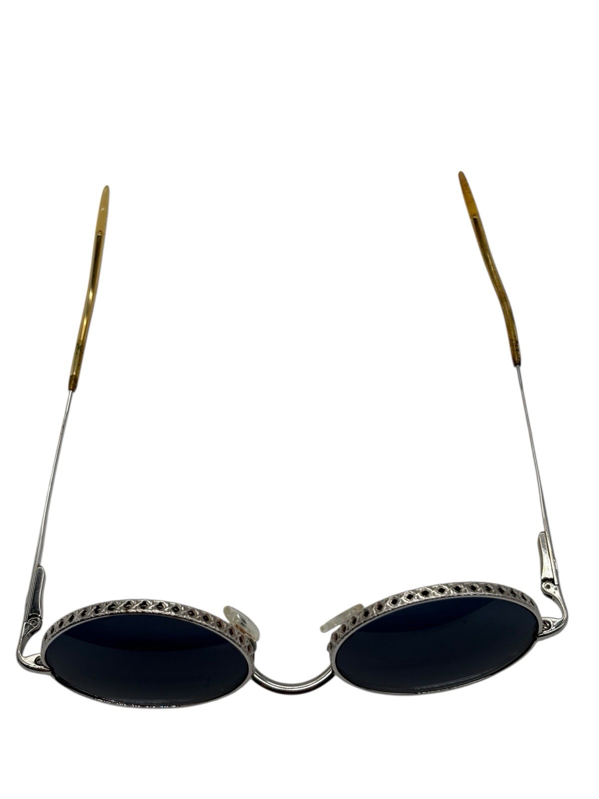 VTG Christian Dior Edith Sunglasses Shiny Silver Rare Vintage NOS 80s W/case thumbnail 15