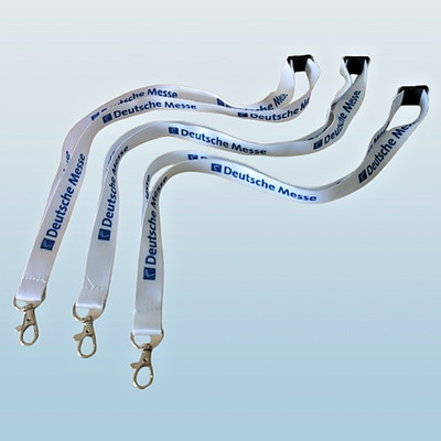 GERMAN FAIR | 3x Badge - Lanyard, Neck | L=45cm, W=2cm | Metal Carabiner!