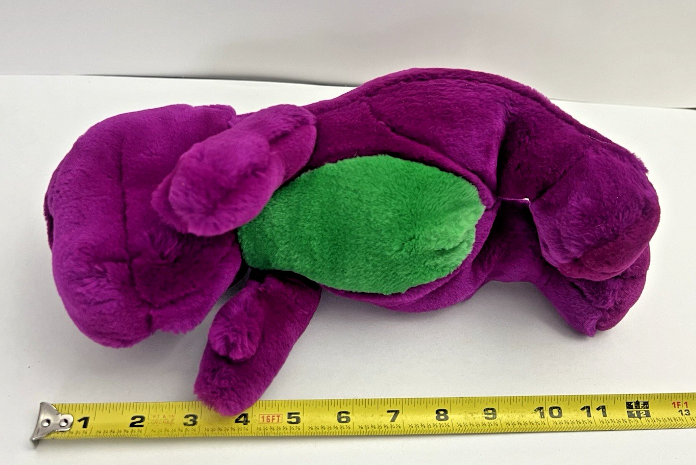 Vintage Barney the Dinosaur 12” Plush Purple Stuffed Animal Lyons Group 1992