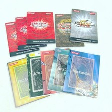 Vintage YuGiOh Paper Playmat Play Mat 5 Deck Zone w/ 5 Rulebook Ver 6, 7, 8