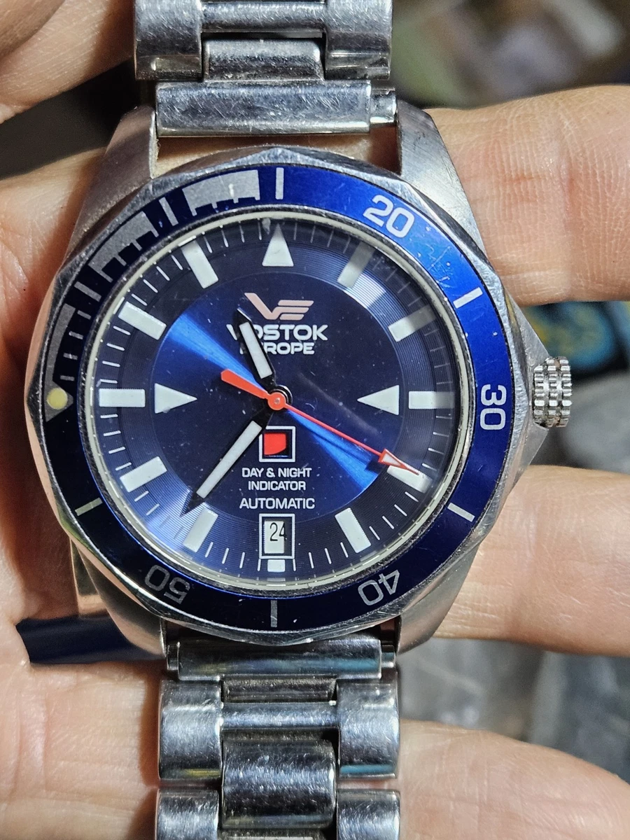 VOSTOK EUROPE DAY&NIGHT 自動巻稼働品ジャンク 希少デッドストック美 