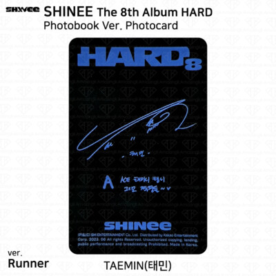 SHINee The 8th Album HARD Photobook Ver Official Photocard Taemin