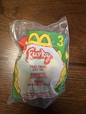 McDonalds Furby Happy Meal Toy 2000 Keychain or Backpack Clip on Tree Frog 3