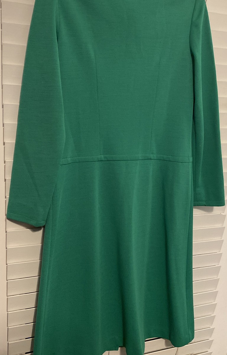 VINTAGE 60s-70s BRIGHT GREEN DRESS - TOBY TANNER By Marjorie Scott View 4
