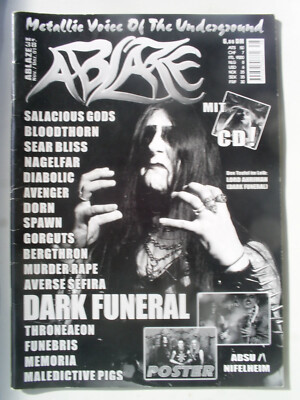 ABLAZE Nr.38 - DARK FUNERAL NAGELFAR DIABOLIC GORGUTS BLOODTHORN  BLACK METAl