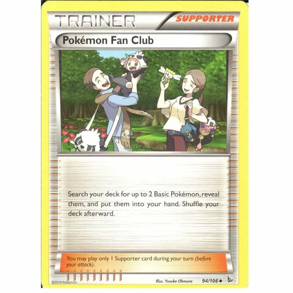 94/106 Pokemon Fan Club Uncommon: Pokemon Trading Card Game XY-02 Flashfire - Image 1 of 1