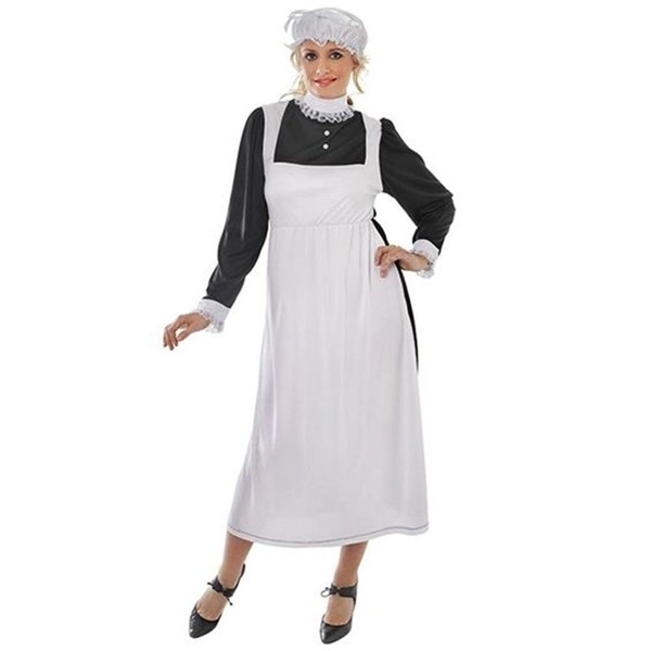 Adult Victorian Maid Fancy Dress Outfit Size Ladies Costume Womens UK
