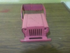 vintage tonka big jeep pink body for parts
